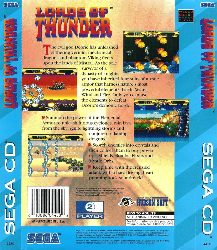 Capa do jogo Lords of Thunder