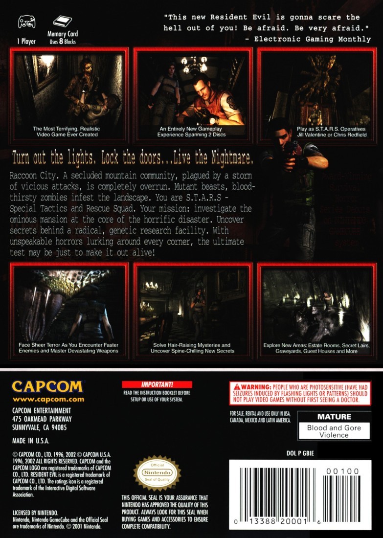 Capa do jogo Resident Evil