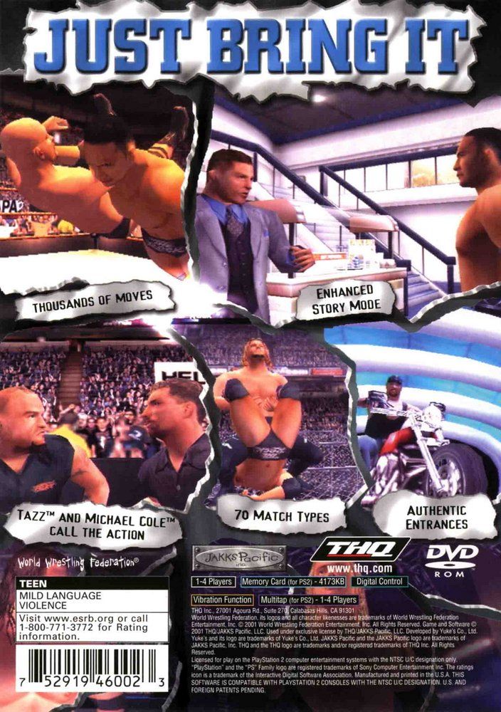 Capa do jogo WWF SmackDown! Just Bring It