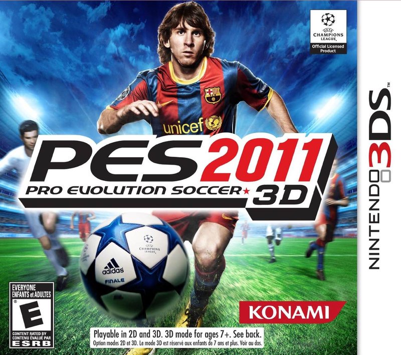 Capa do jogo Pro Evolution Soccer 2011 3D