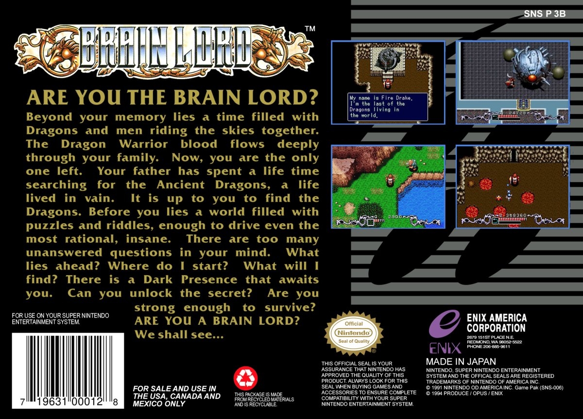 Capa do jogo Brain Lord
