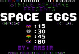 Capa do jogo Space Eggs