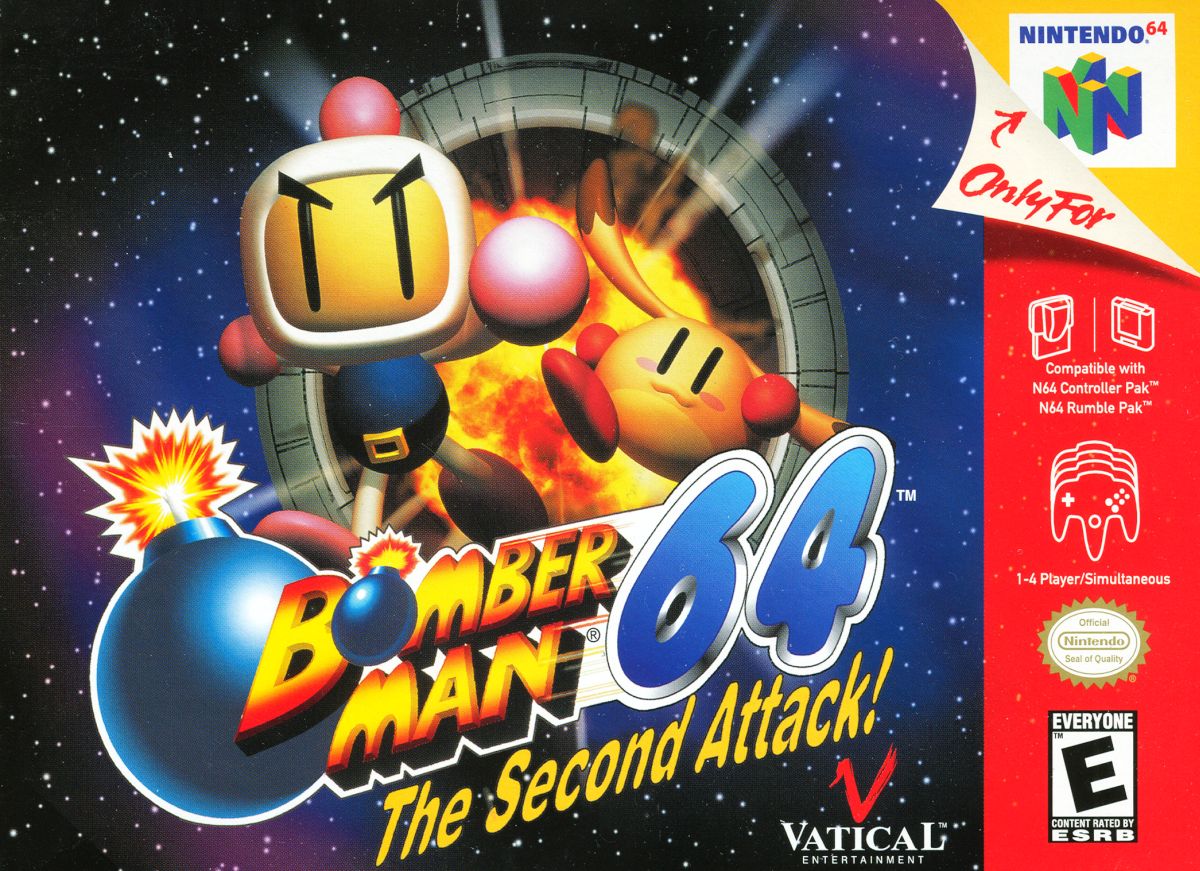 Capa do jogo Bomberman 64: The Second Attack