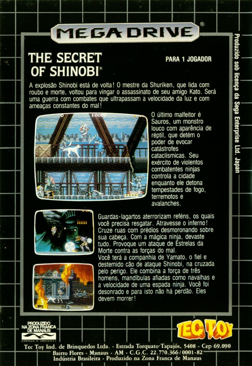 Capa do jogo Shadow Dancer: The Secret of Shinobi