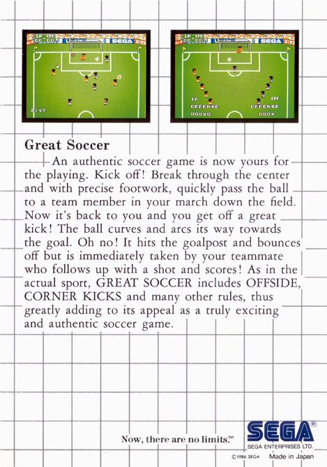 Capa do jogo Great Soccer