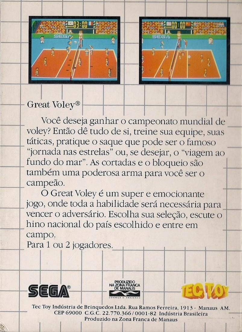 Capa do jogo Great Voley