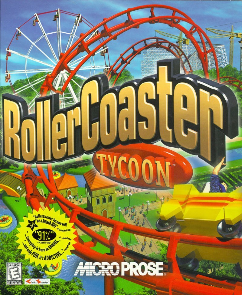 Capa do jogo RollerCoaster Tycoon