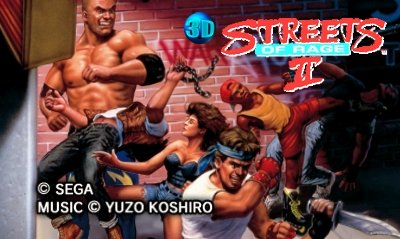 Capa do jogo 3D Streets of Rage 2