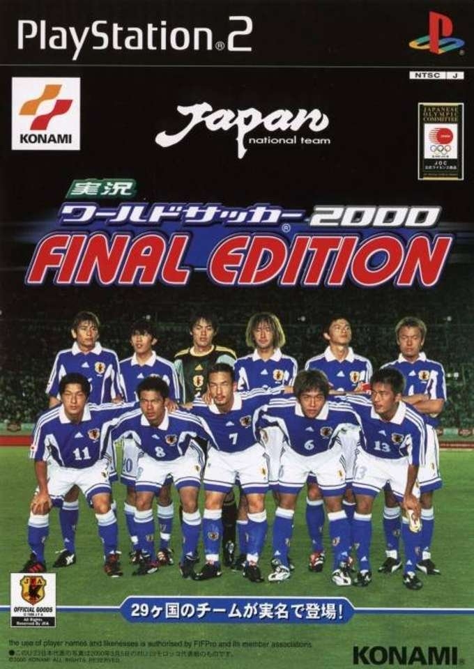 Capa do jogo Jikkyou World Soccer 2000 Final Edition