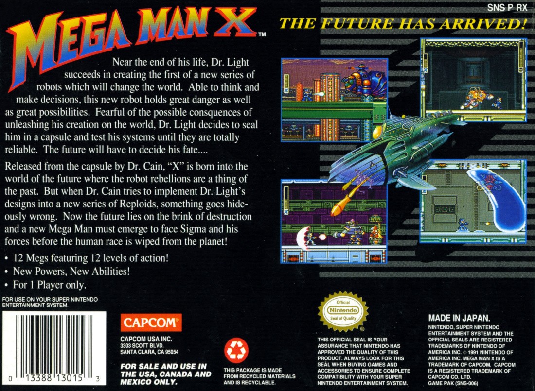 Capa do jogo Mega Man X
