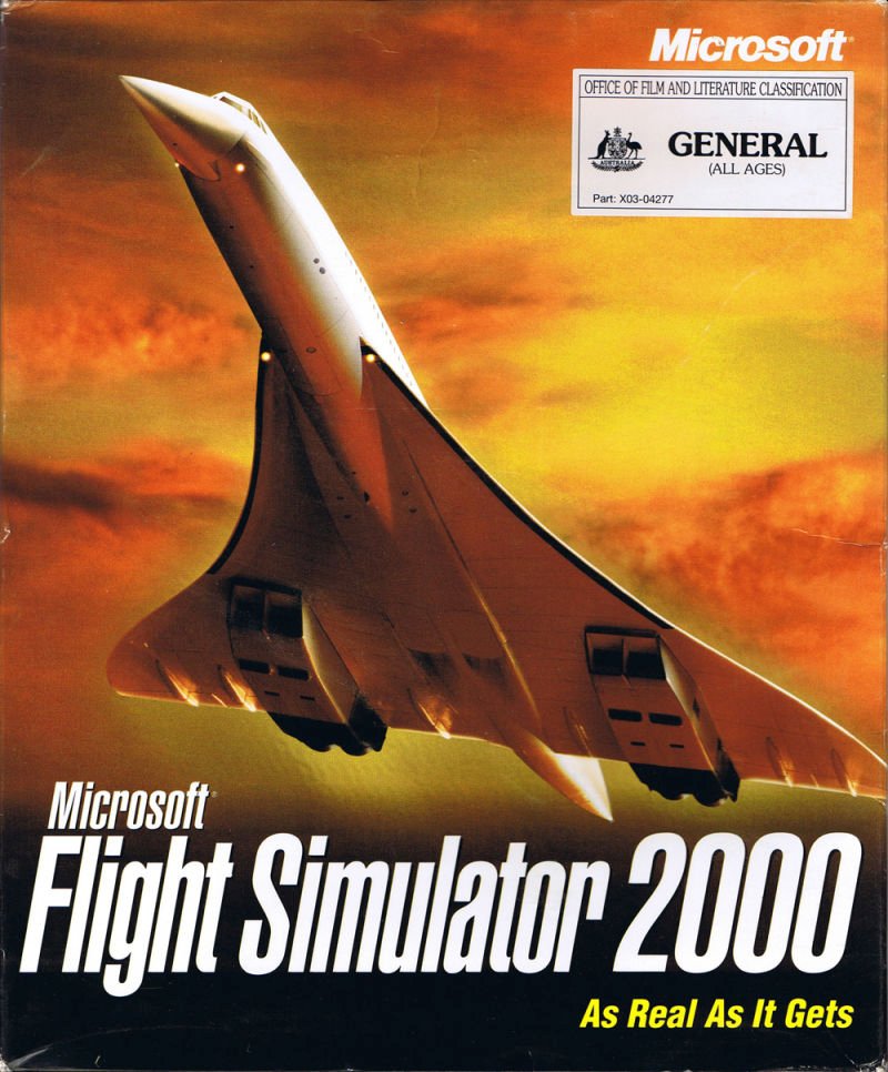 Capa do jogo Microsoft Flight Simulator 2000