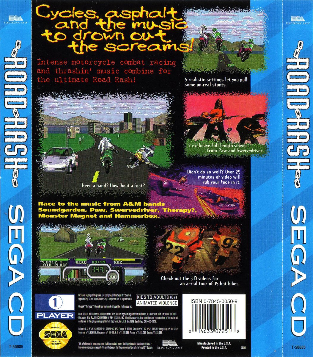 Capa do jogo Road Rash