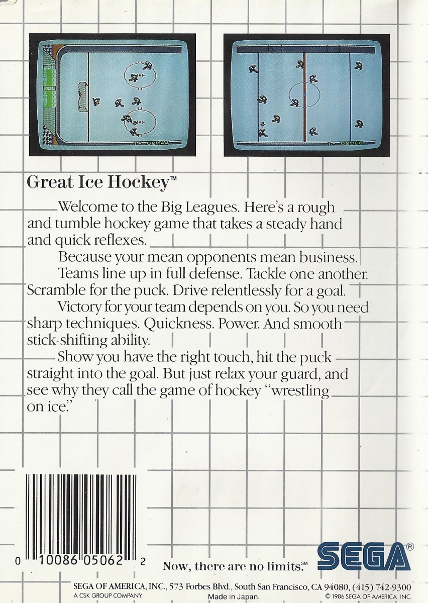 Capa do jogo Great Ice Hockey