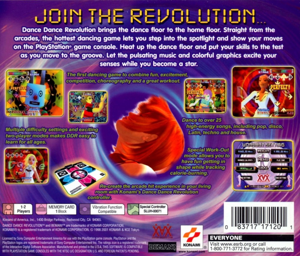 Capa do jogo Dance Dance Revolution