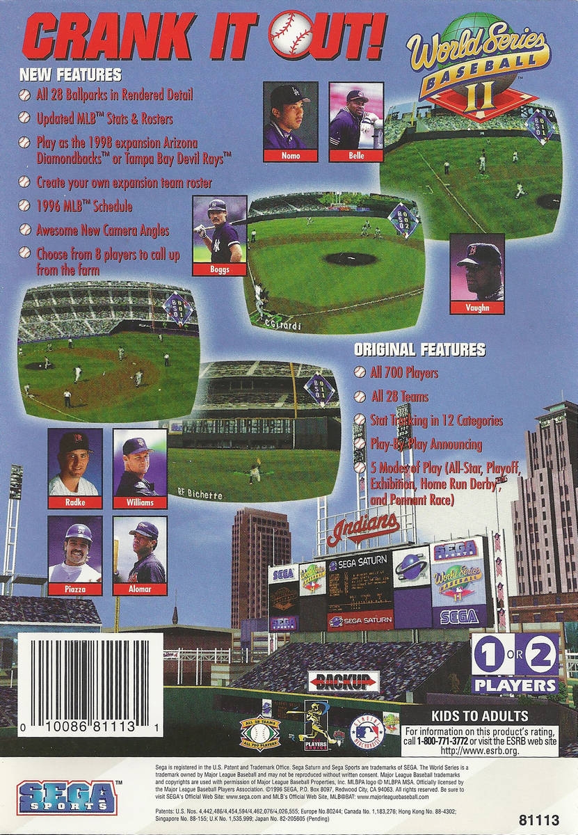 Capa do jogo World Series Baseball II