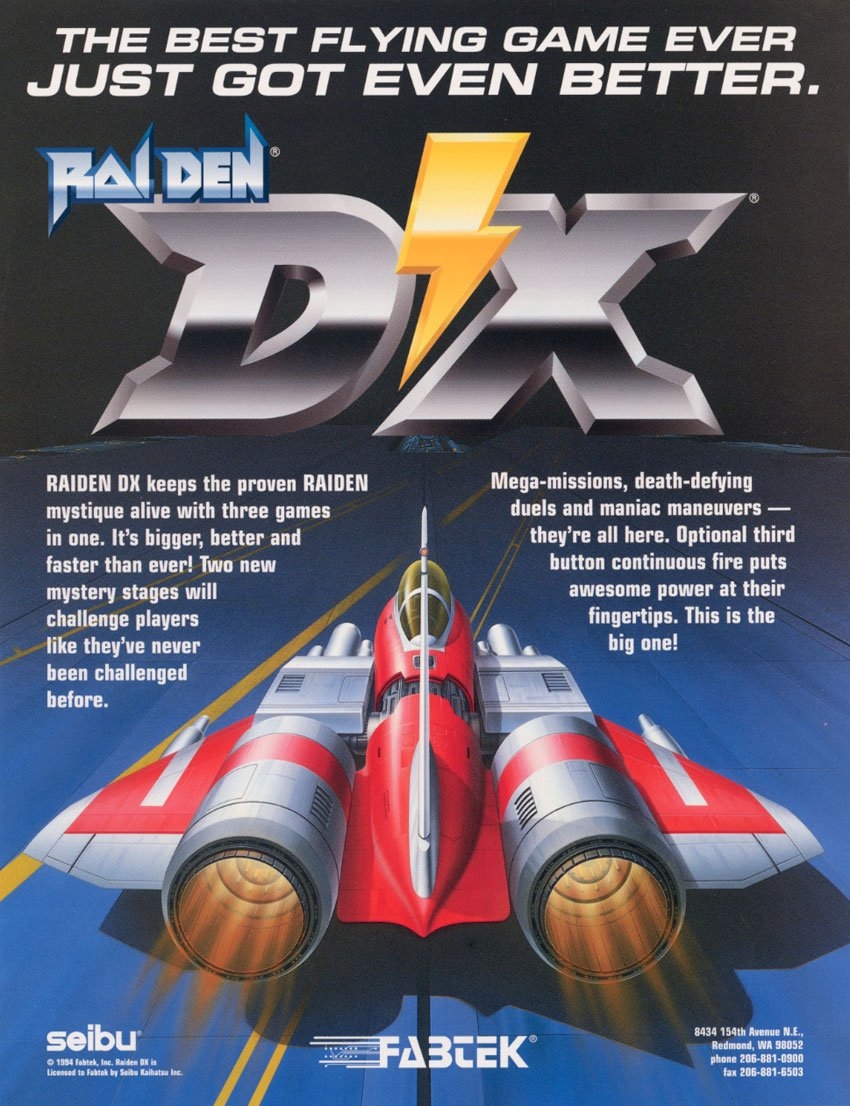 Capa do jogo Raiden DX