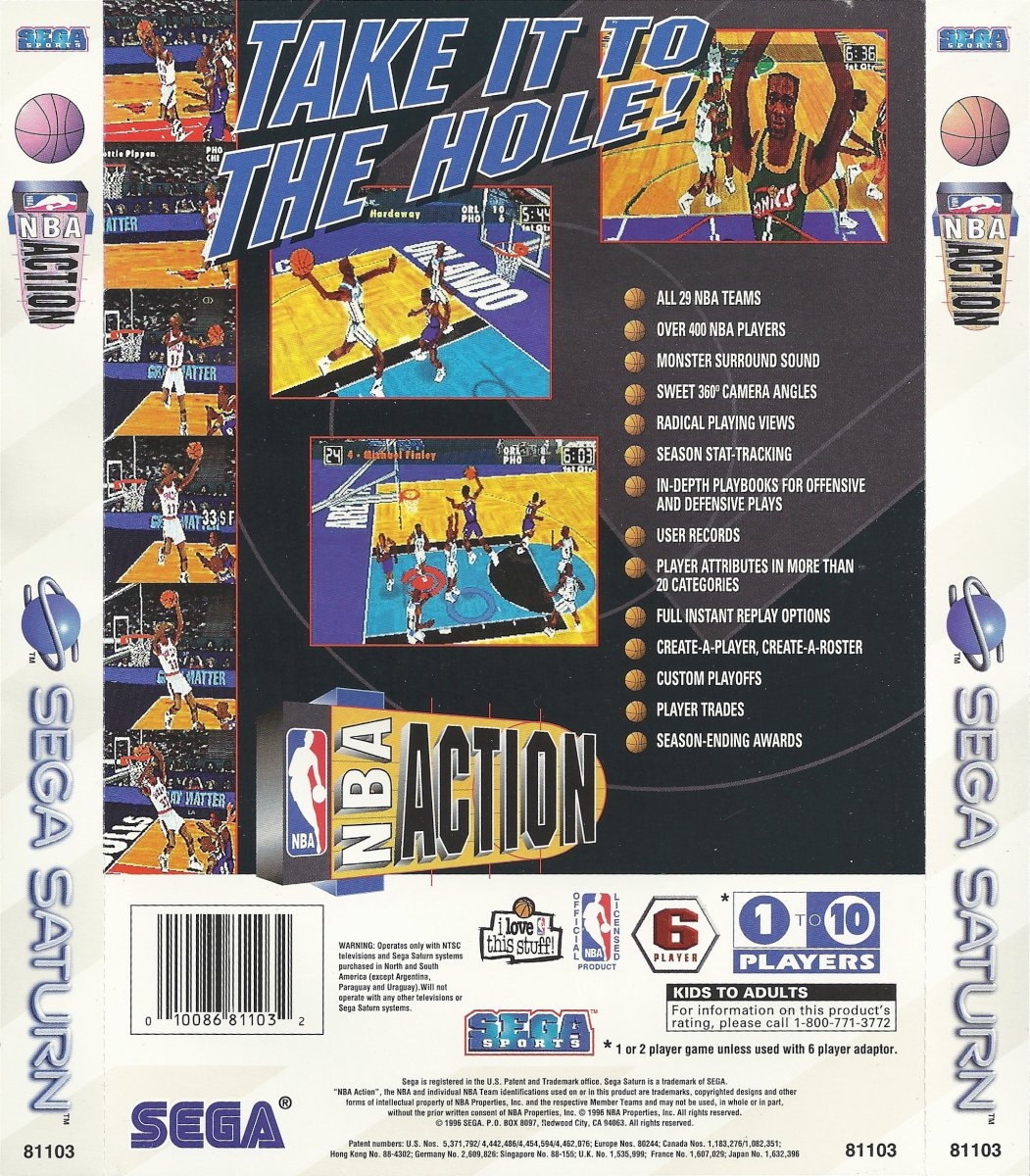 Capa do jogo NBA Action