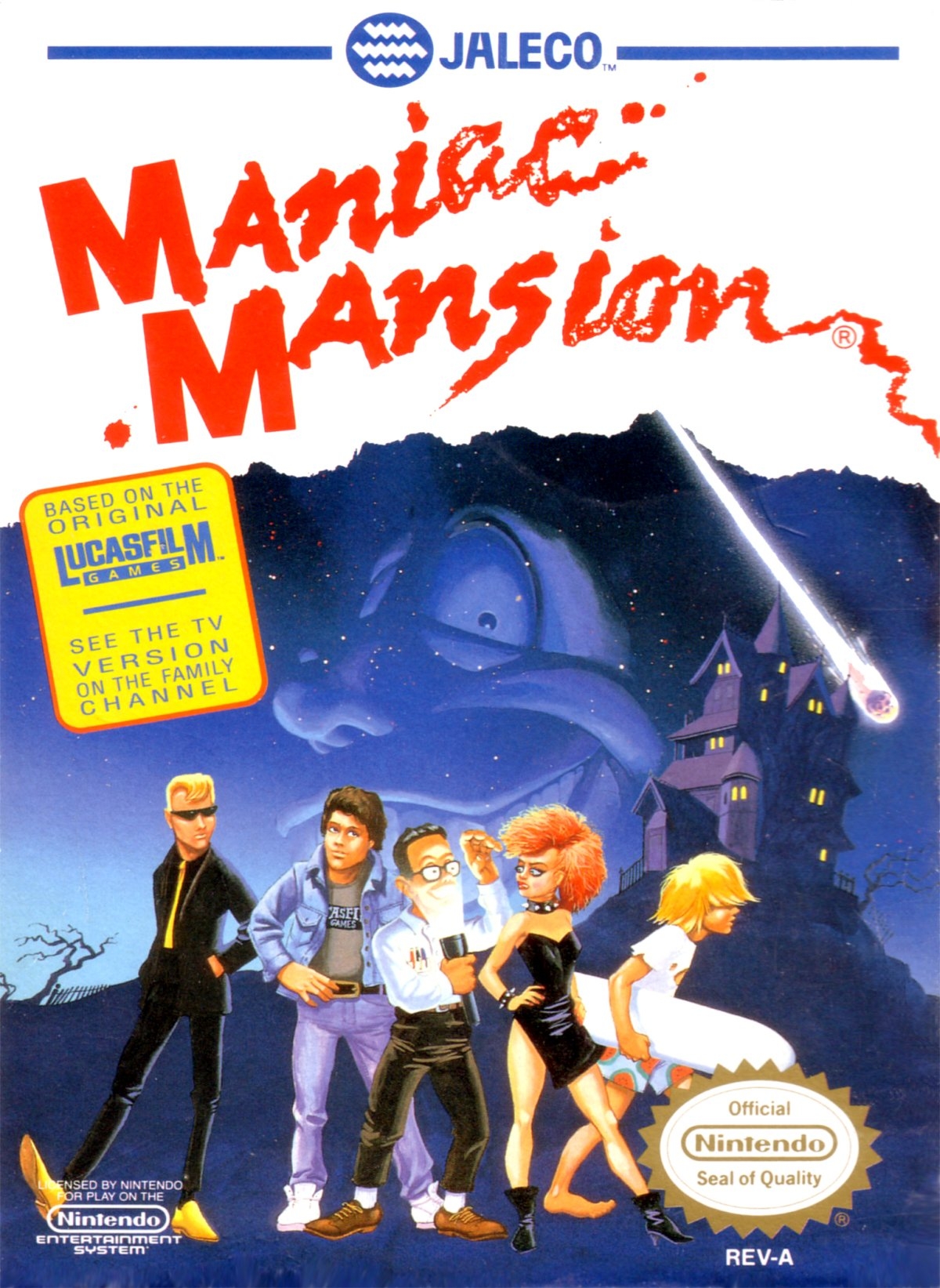 Capa do jogo Maniac Mansion
