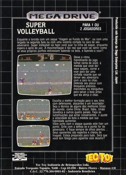 Capa do jogo Super Volley Ball