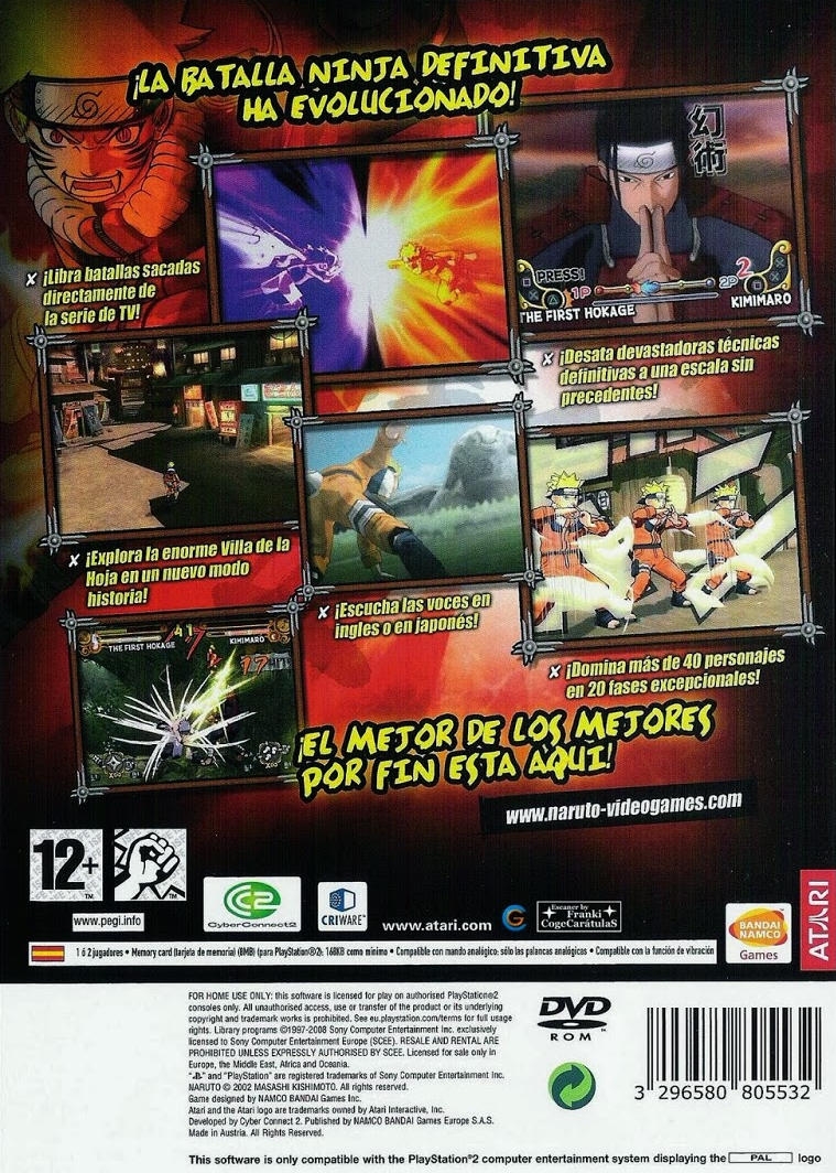 Capa do jogo Naruto: Ultimate Ninja 3