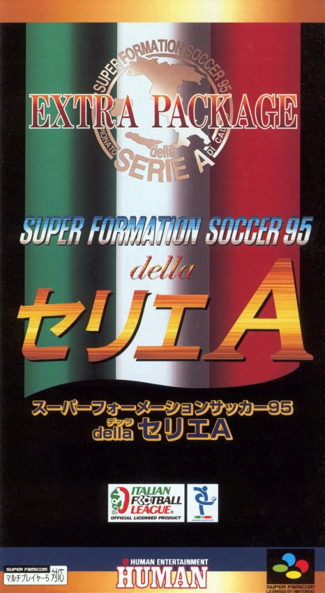 Capa do jogo Super Formation Soccer 95: della Serie A