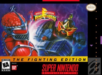 Capa do jogo Mighty Morphin Power Rangers: The Fighting Edition