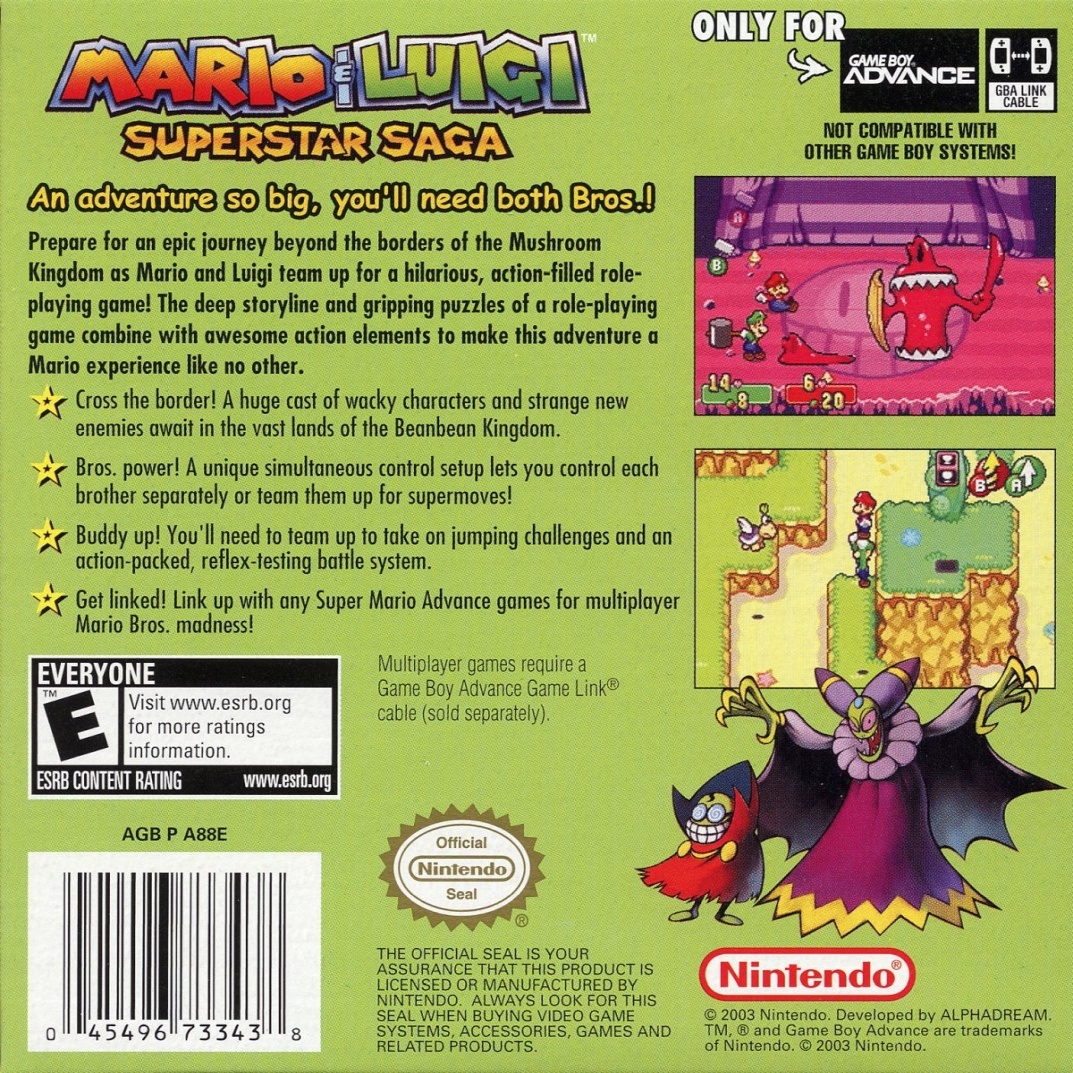 Capa do jogo Mario & Luigi: Superstar Saga