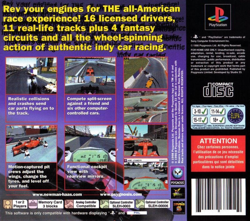 Capa do jogo Newman Haas Racing