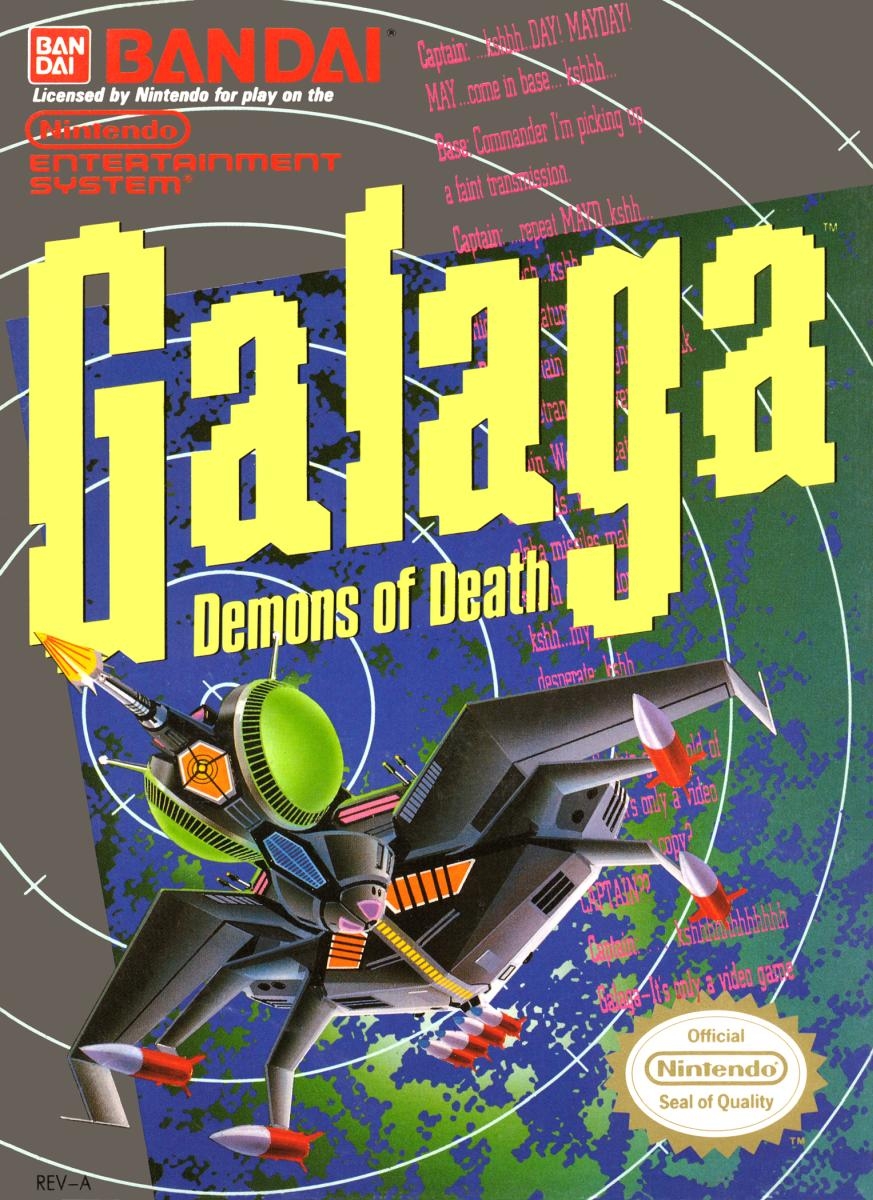 Capa do jogo Galaga