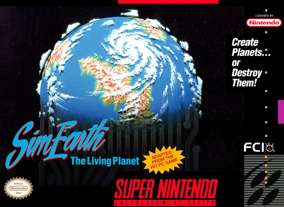 Capa do jogo SimEarth: The Living Planet