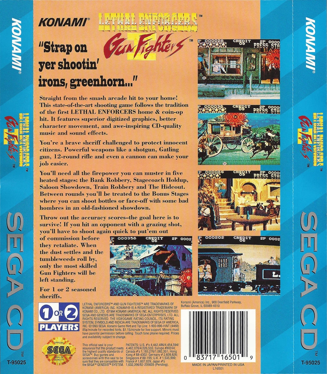 Capa do jogo Lethal Enforcers II: Gun Fighters