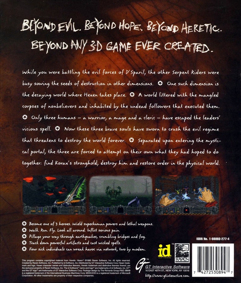 Capa do jogo Hexen: Beyond Heretic