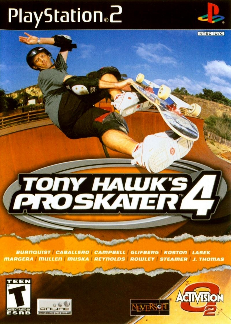 Capa do jogo Tony Hawks Pro Skater 4