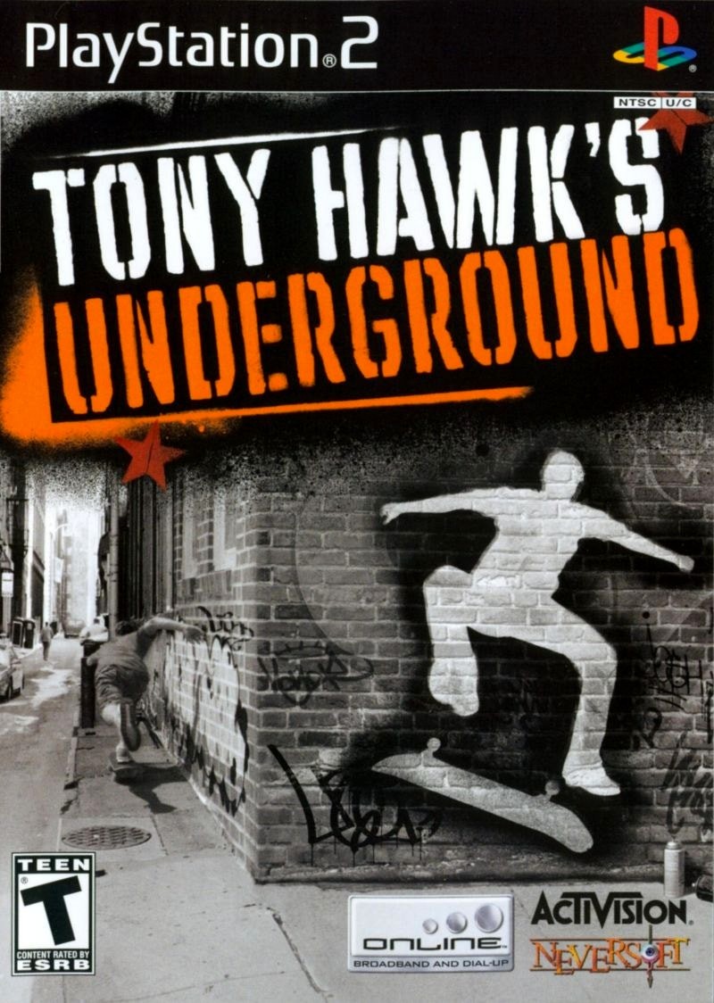 Capa do jogo Tony Hawks Underground