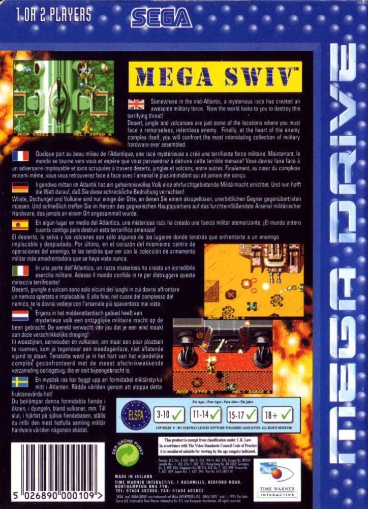 Capa do jogo Mega SWIV
