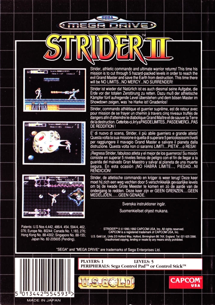 Capa do jogo Strider II