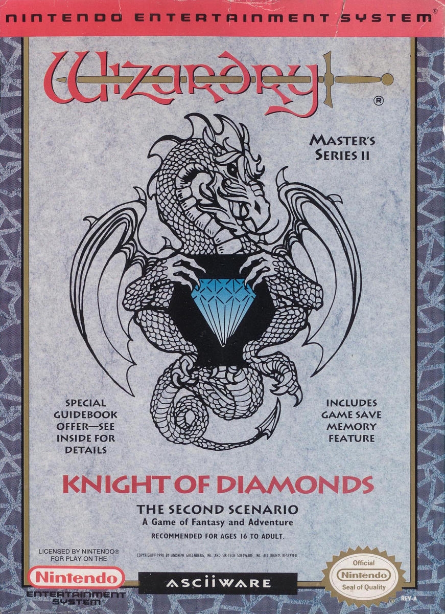 Capa do jogo Wizardry: Knight of Diamonds