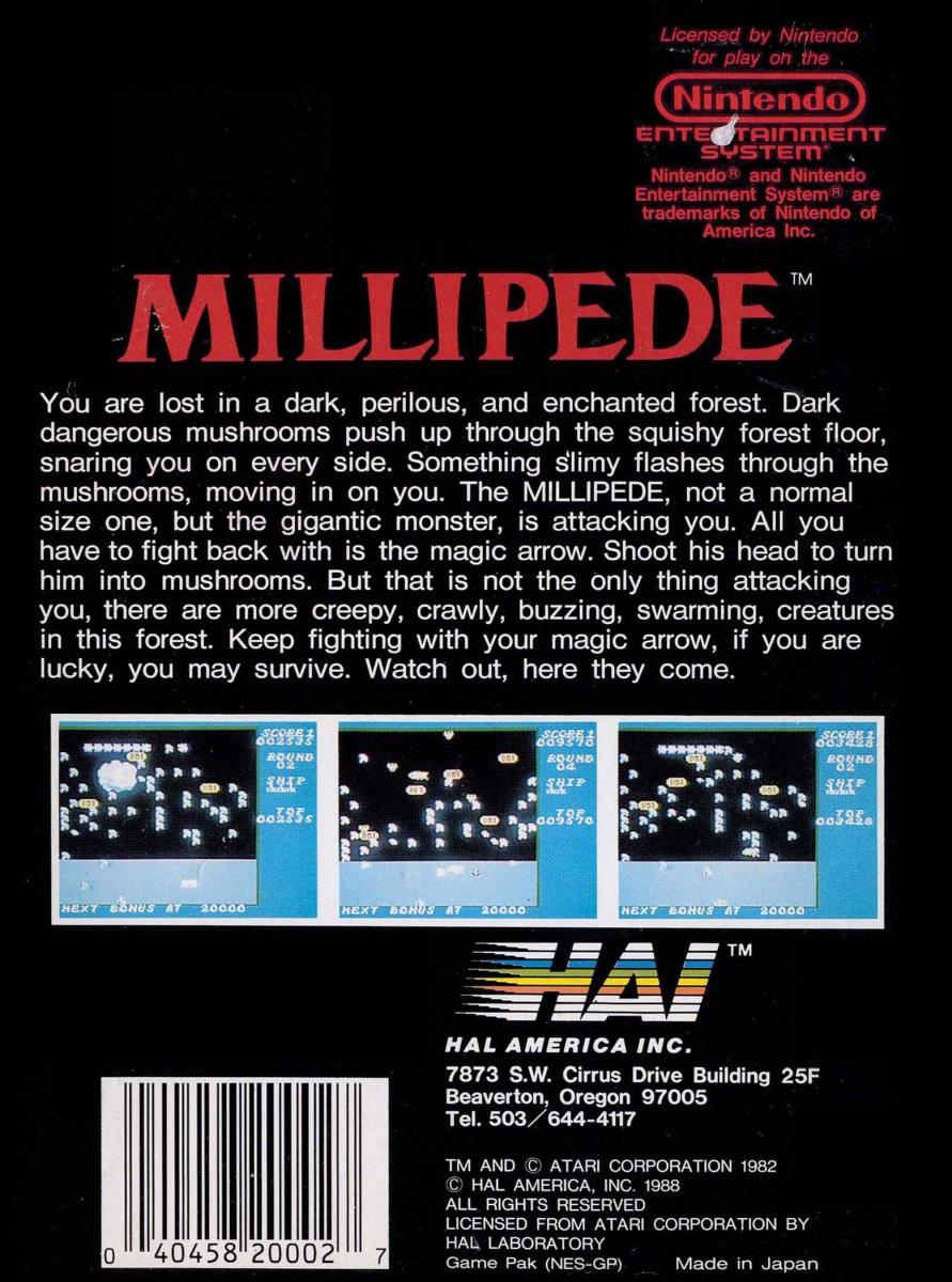 Capa do jogo Millipede