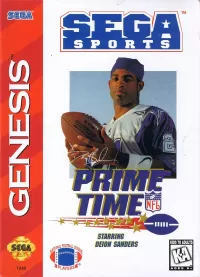 Capa de Prime Time NFL Football Starring Deion Sanders