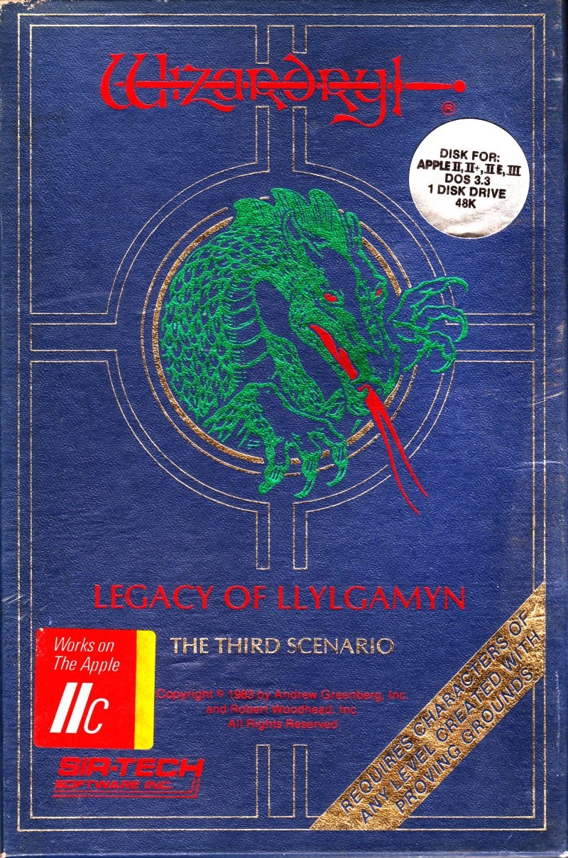 Capa do jogo Wizardry III: Legacy of Llylgamyn