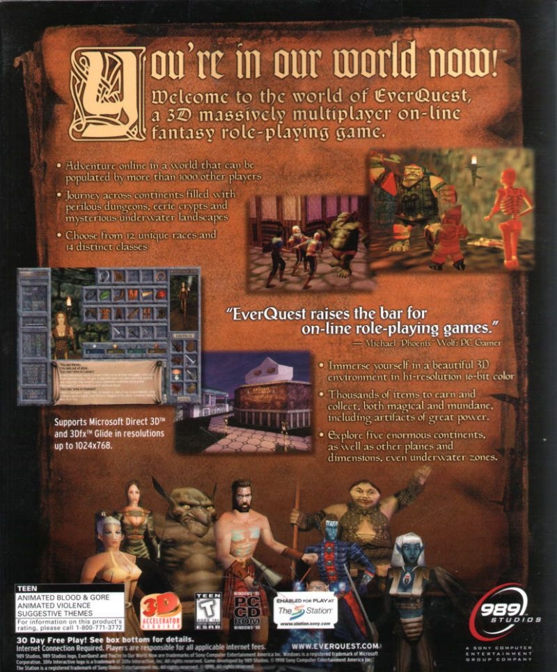 Capa do jogo EverQuest