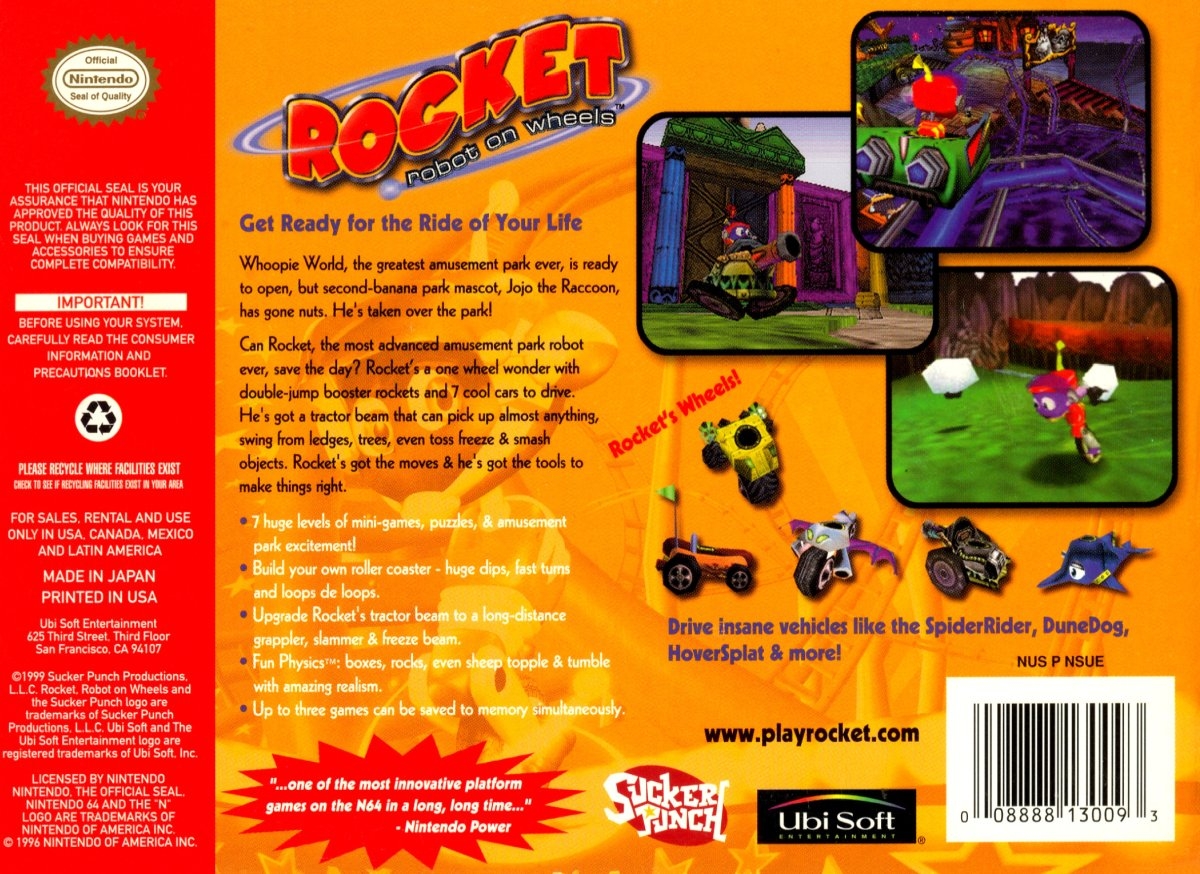 Capa do jogo Rocket: Robot on Wheels