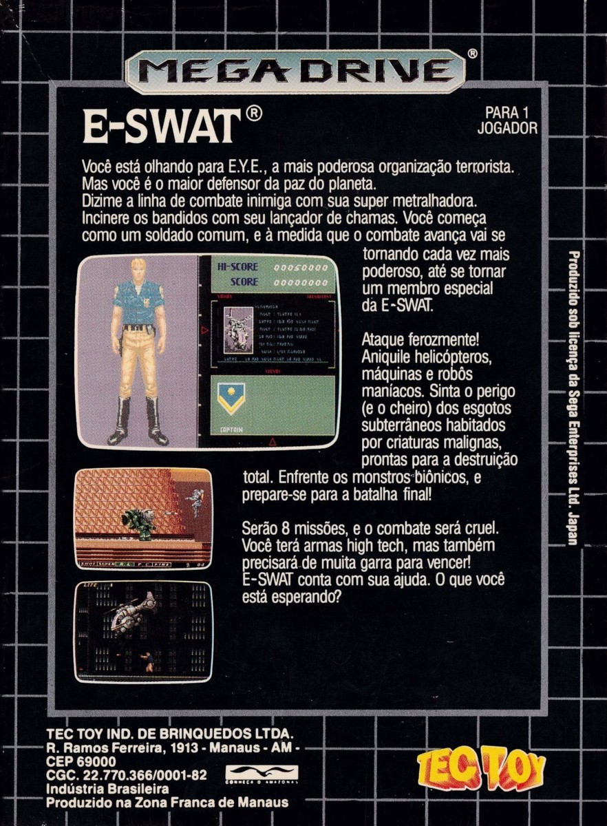 Capa do jogo ESWAT: City Under Siege