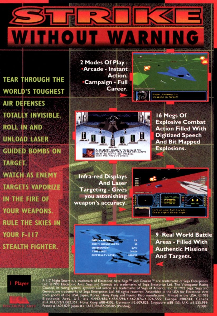 Capa do jogo F-117 Night Storm