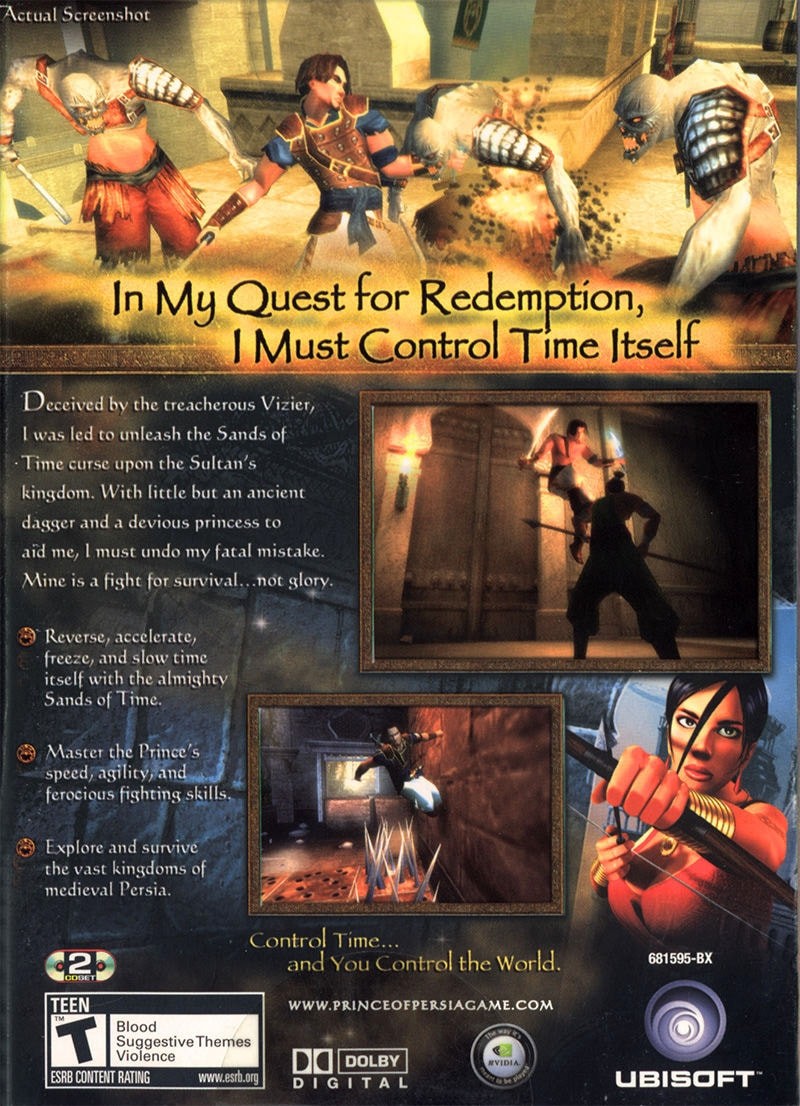 Capa do jogo Prince of Persia: The Sands of Time