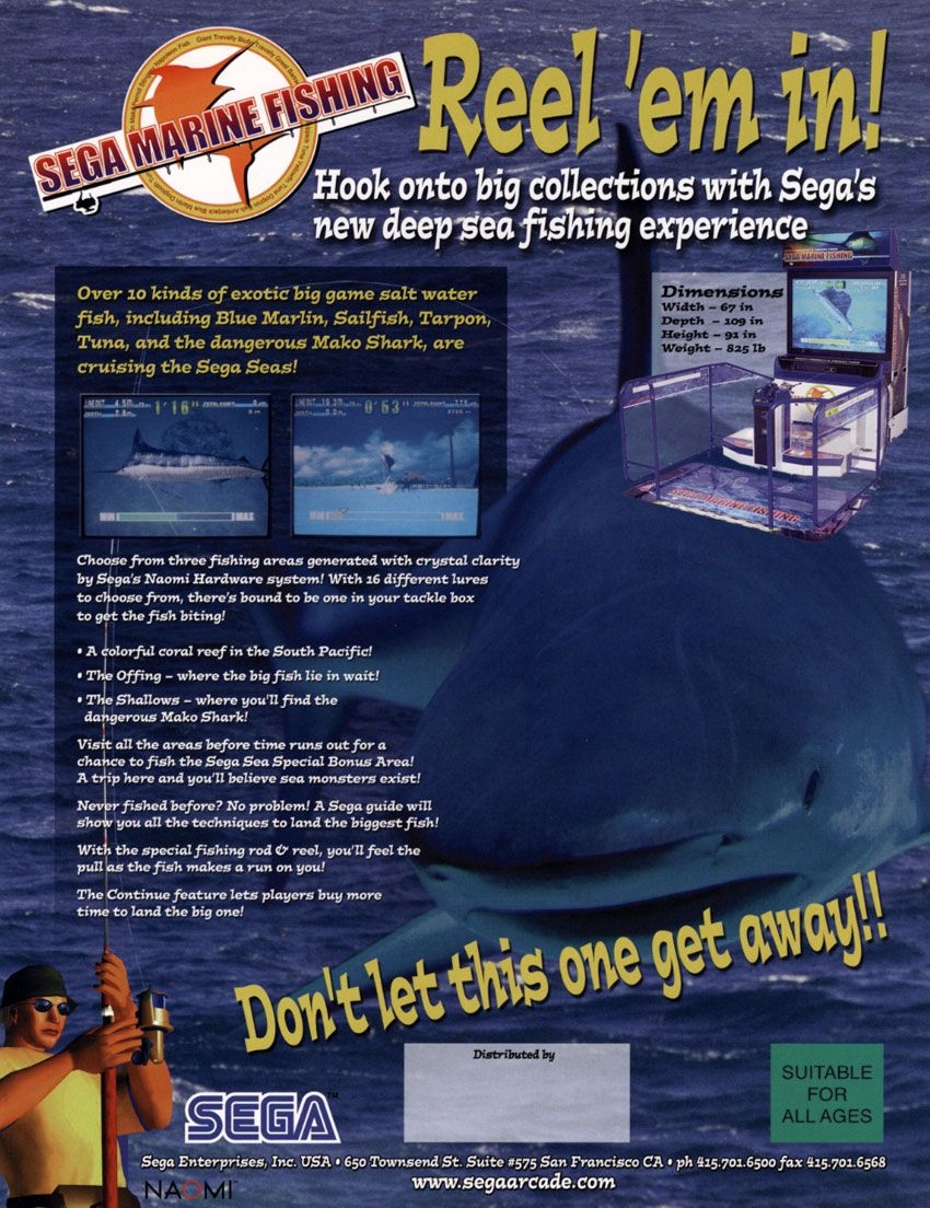 Capa do jogo Sega Marine Fishing