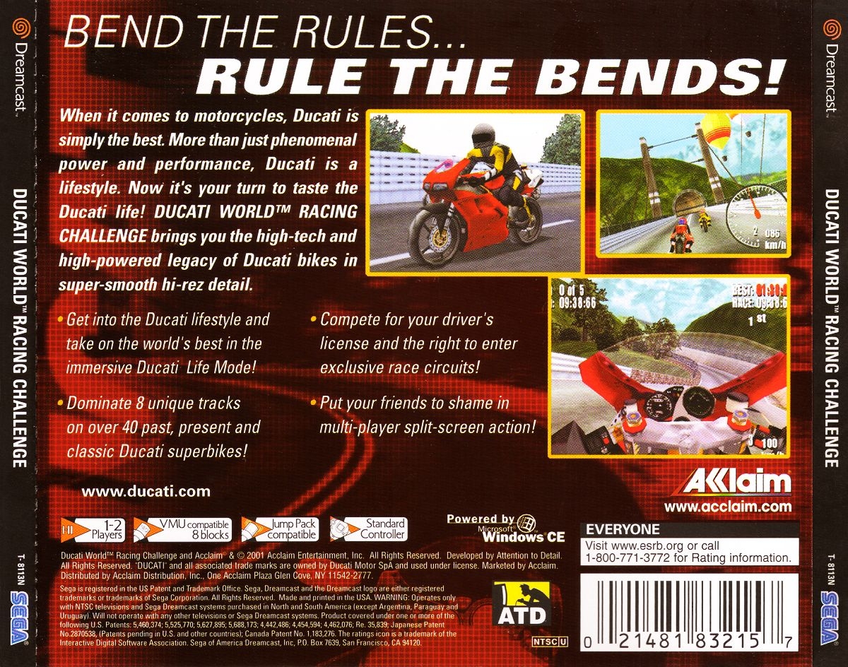 Capa do jogo Ducati World Racing Challenge