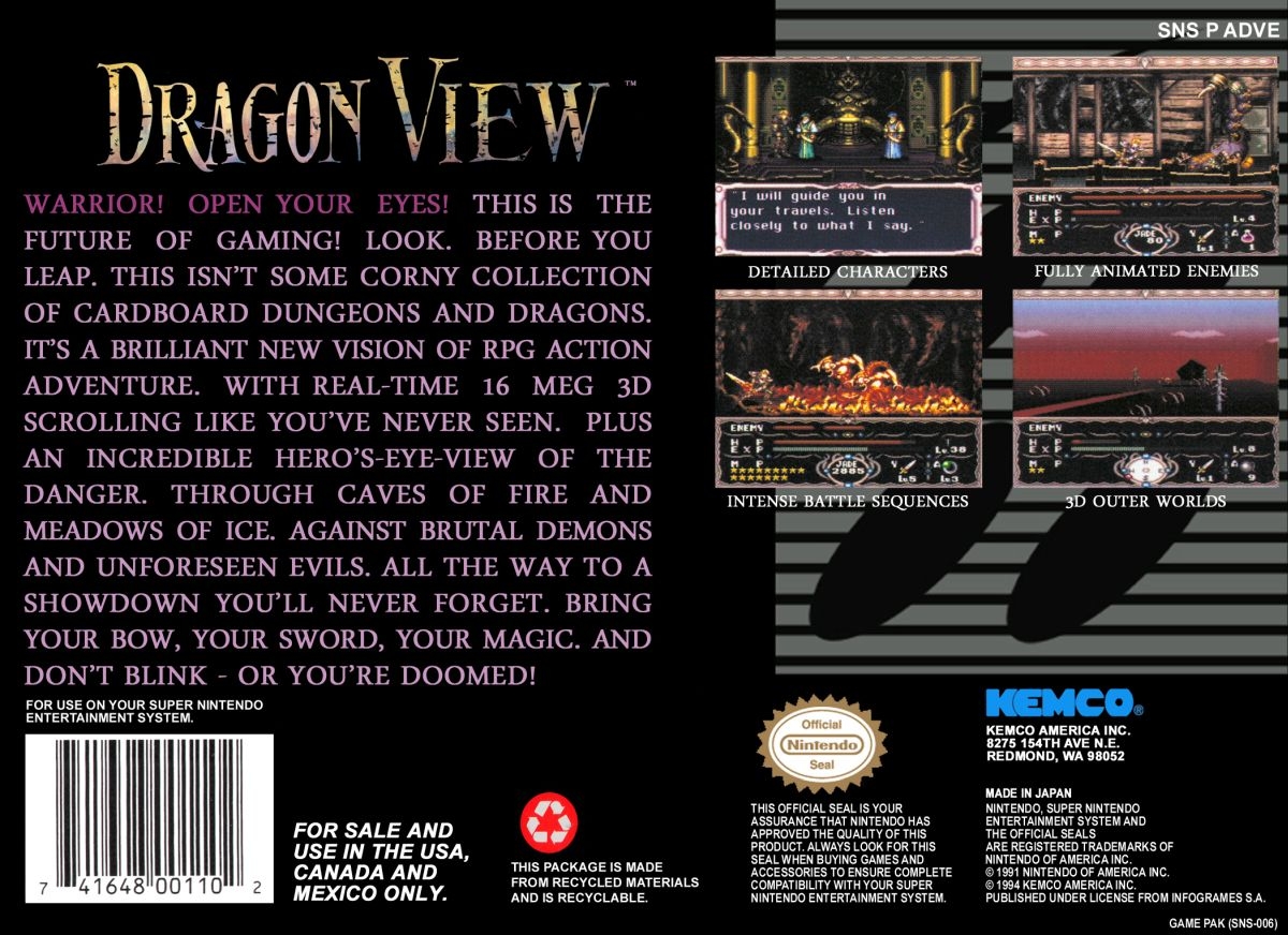 Capa do jogo Dragon View