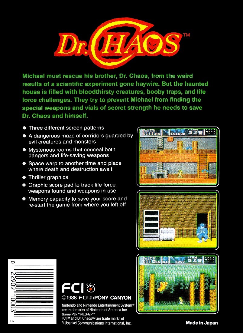Capa do jogo Dr. Chaos