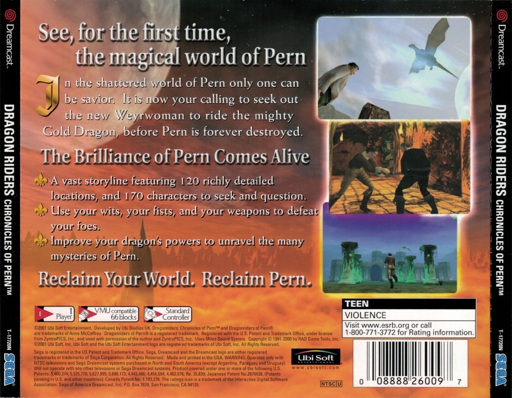 Capa do jogo Dragon Riders: Chronicles of Pern